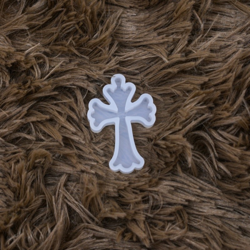 Molde de silicona cruz con bordes 5x3.5cm
