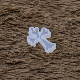 Molde de silicona cruz con bordes 5x3.5cm