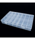 Caja 28 compartimientos transparente