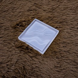 Molde de silicona cuadrado con diseño 9.5cm