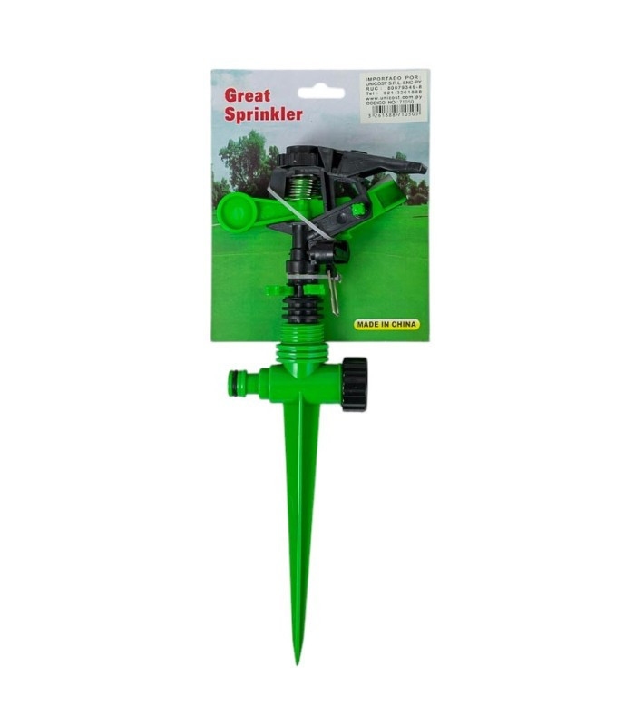 Aspersor plastico para jardin