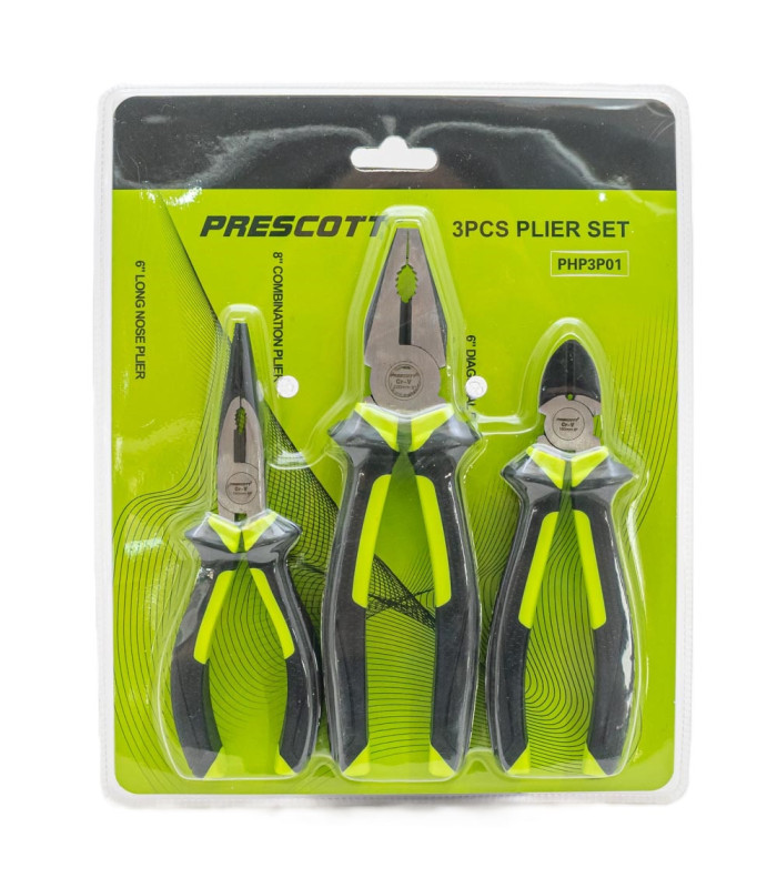 JUEGO DE ALICATES 6/6/8PULG PRESCOTT