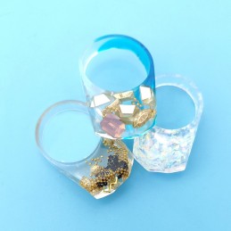 Molde de silicona anillos 8 tañamos 141x105mm