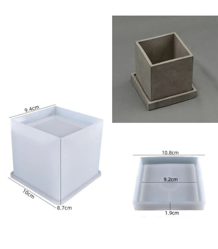 MOLDE S. POTE CUADRADO CON TAPA 9x10CM