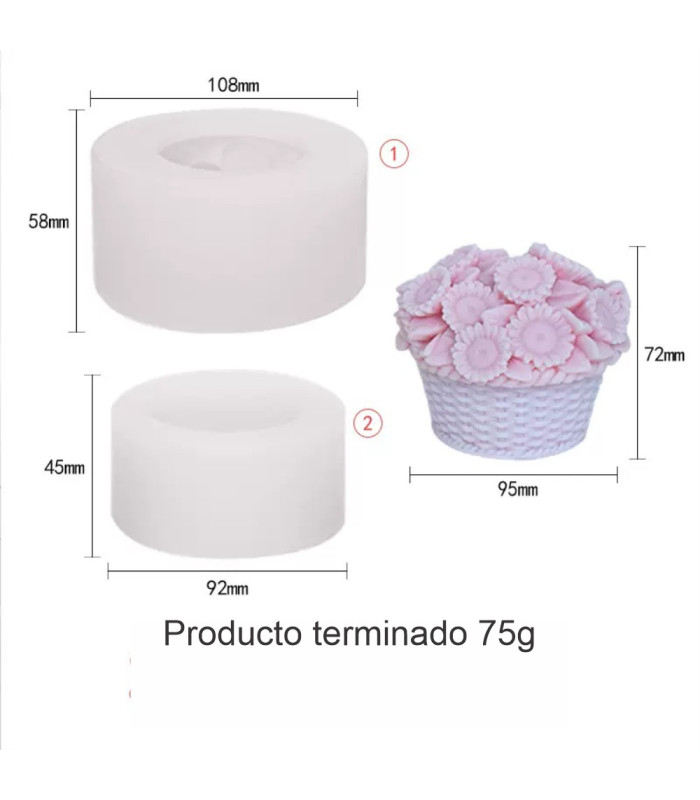MOLDE S. ALHAJERO TAPA BORDE FLOR