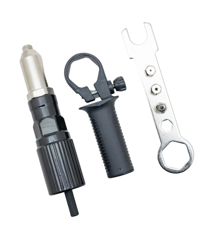 Remachador adaptable para taladro