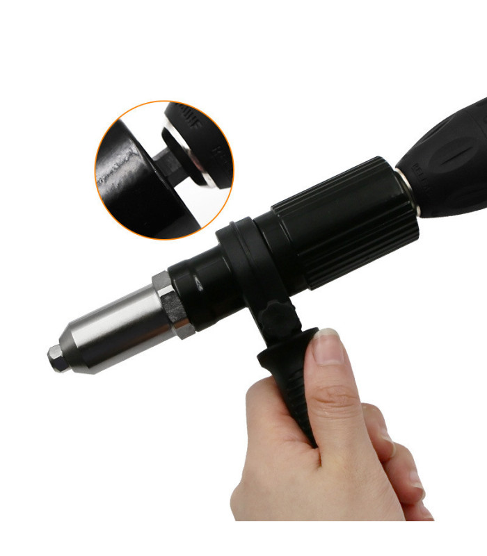 Remachador adaptable para taladro