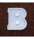 Molde de silicona letra B 167x135x20mm