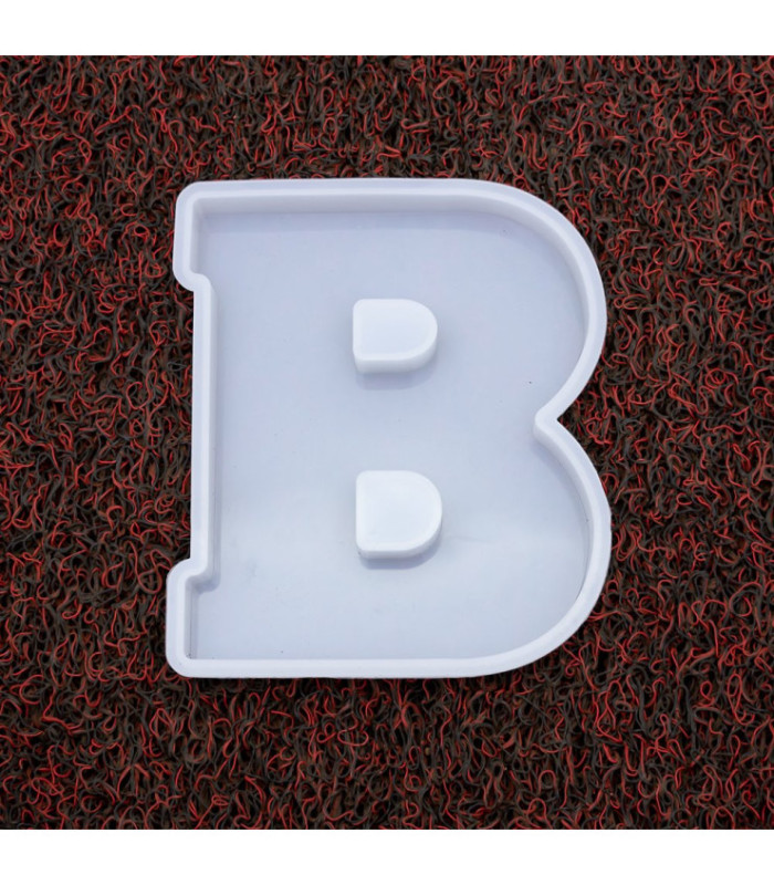 Molde de silicona letra B 167x135x20mm