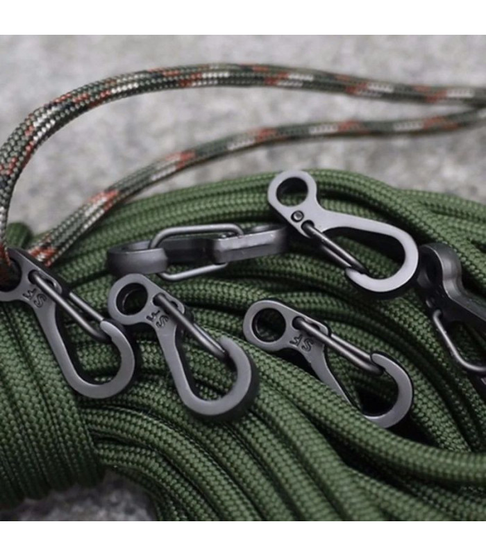 Mini llavero gancho negro