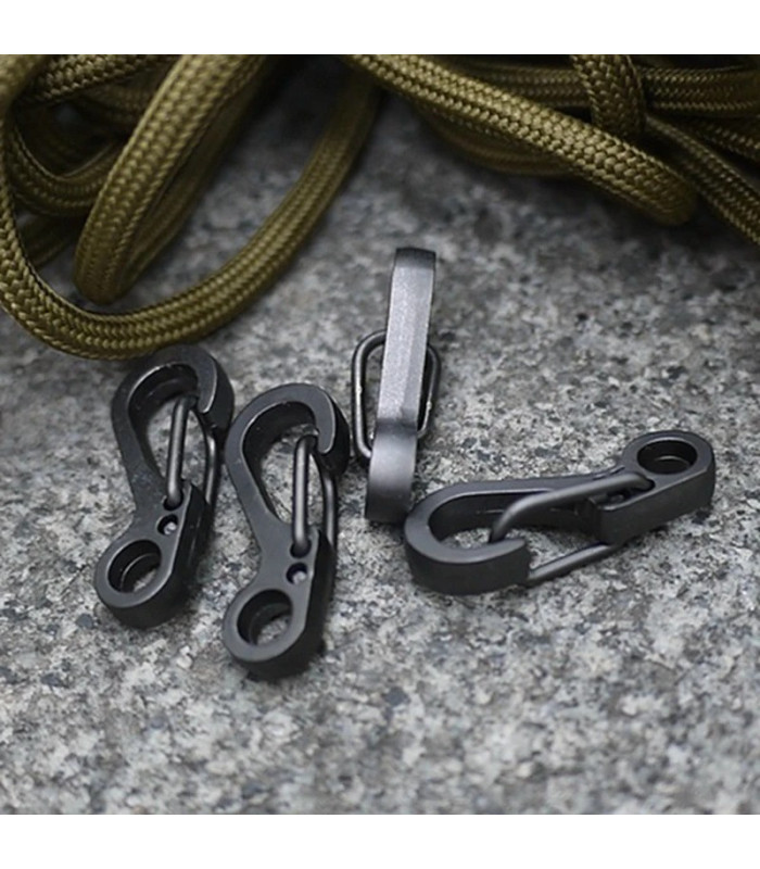 Mini llavero gancho negro