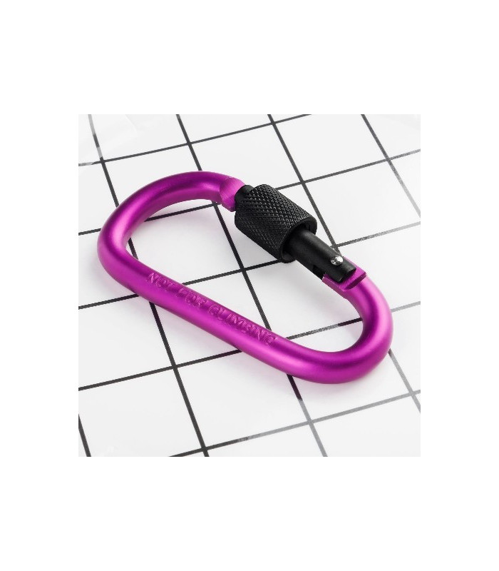 MOSQUETON ALUMINIO MORADO