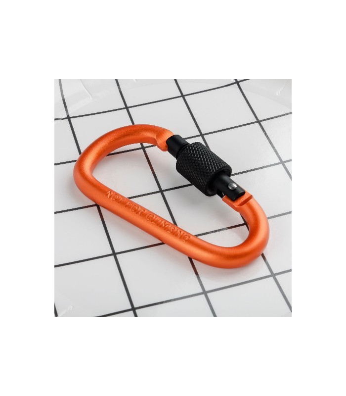 MOSQUETON ALUMINIO NARANJA