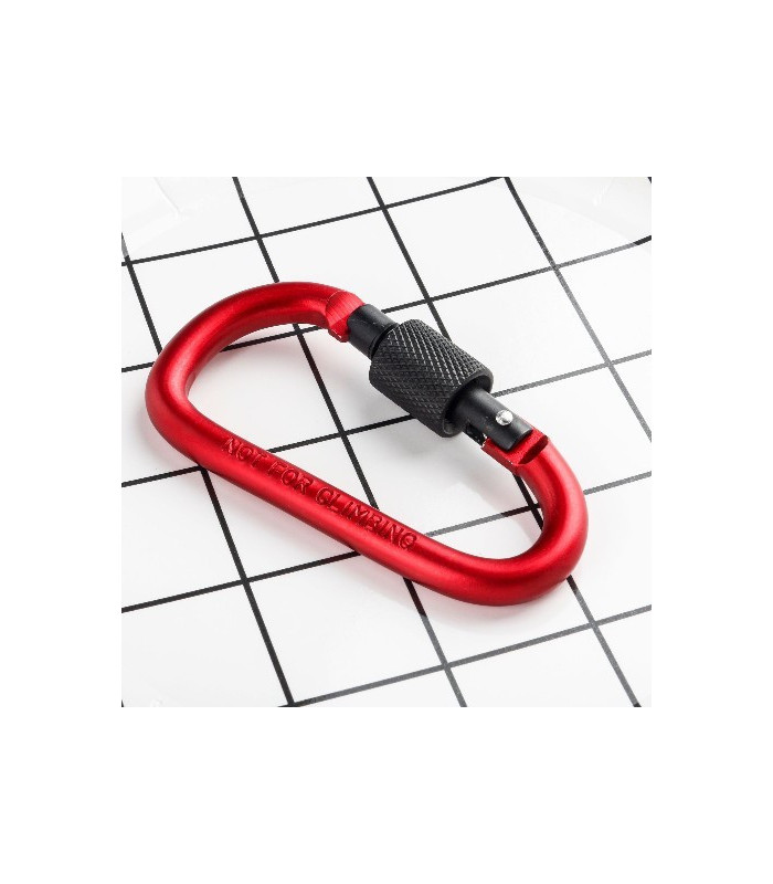 MOSQUETON ALUMINIO ROJO