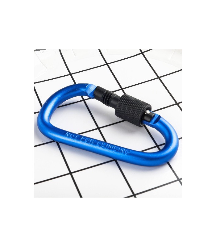 MOSQUETON ALUMINIO AZUL