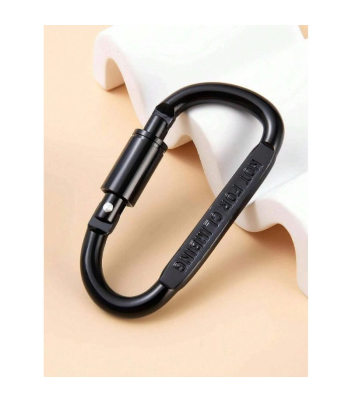 MOSQUETON ALUMINIO NEGRO