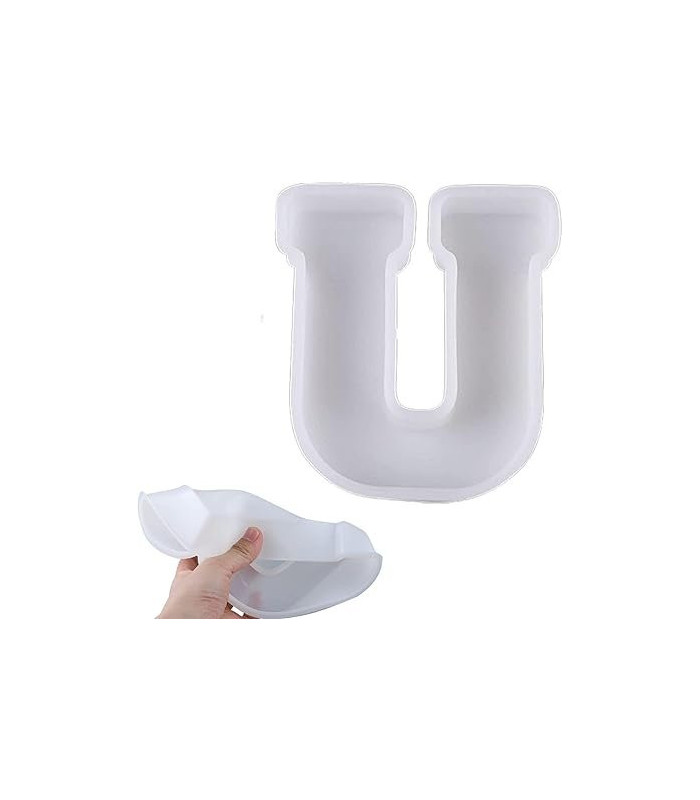 Molde de silicona letra U 170x130x20mm