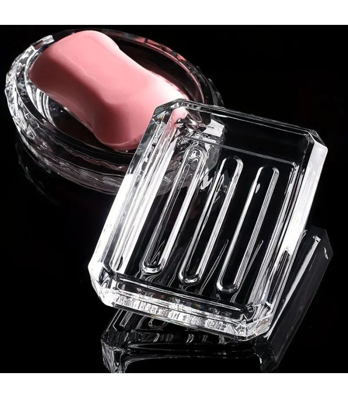 Jabonera acrilica 12.5x9cm