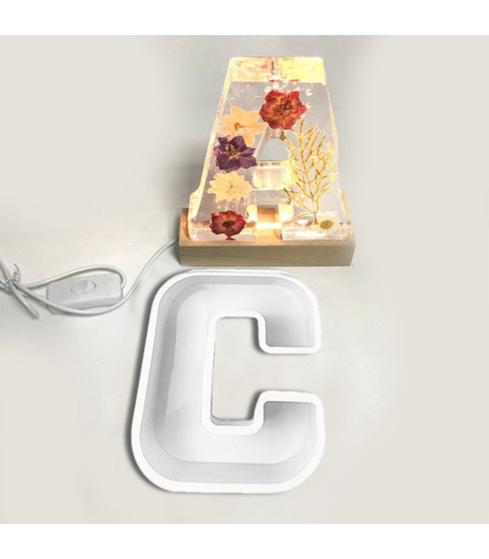 Molde de silicona letra C 165x125x20mm