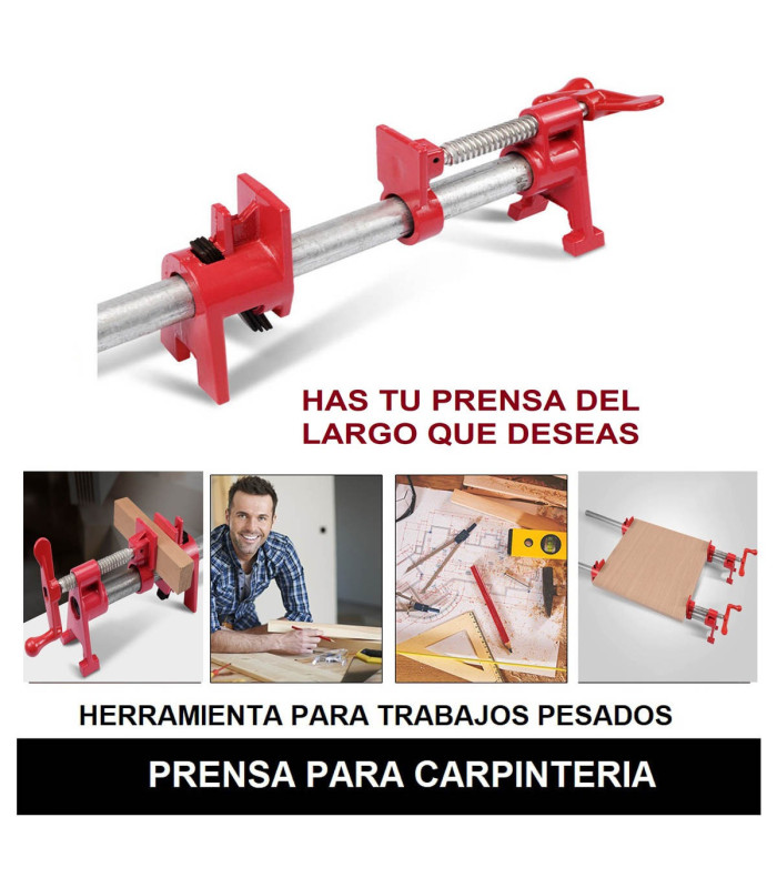Prensa para tubo 3/4