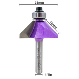 Fresa HERO moldura corte 45 1/4x5/8