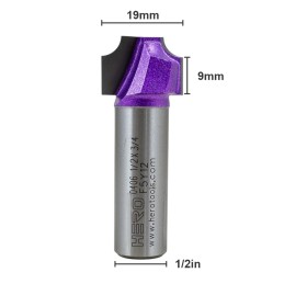 Fresa HERO canal 1/2x3/4 