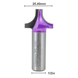 Fresa HERO canal curva 1/2x1 