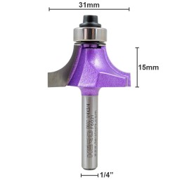 Fresa HERO corte redondo 1/4x3/4