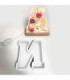 Molde de silicona letra Nn 165x145x20mm