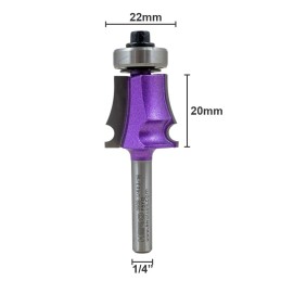 Fresa HERO curva lateral 1/4x3/16 