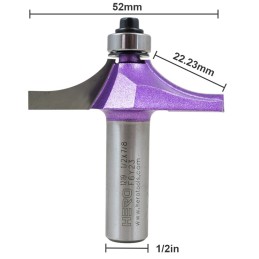 Fresa HERO borde redondo 1/2x7/8 