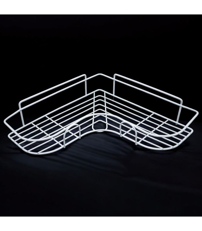 Estante esquinero negro