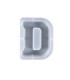 Molde de silicona letra D 170x126x20mm