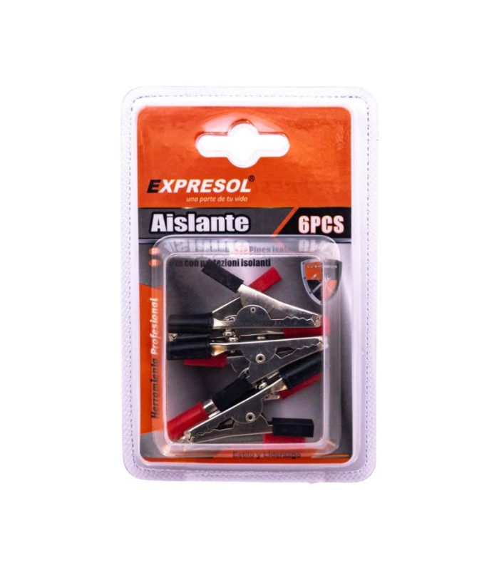 Pinza cocodrilo aislante 6pc EXPRESOL