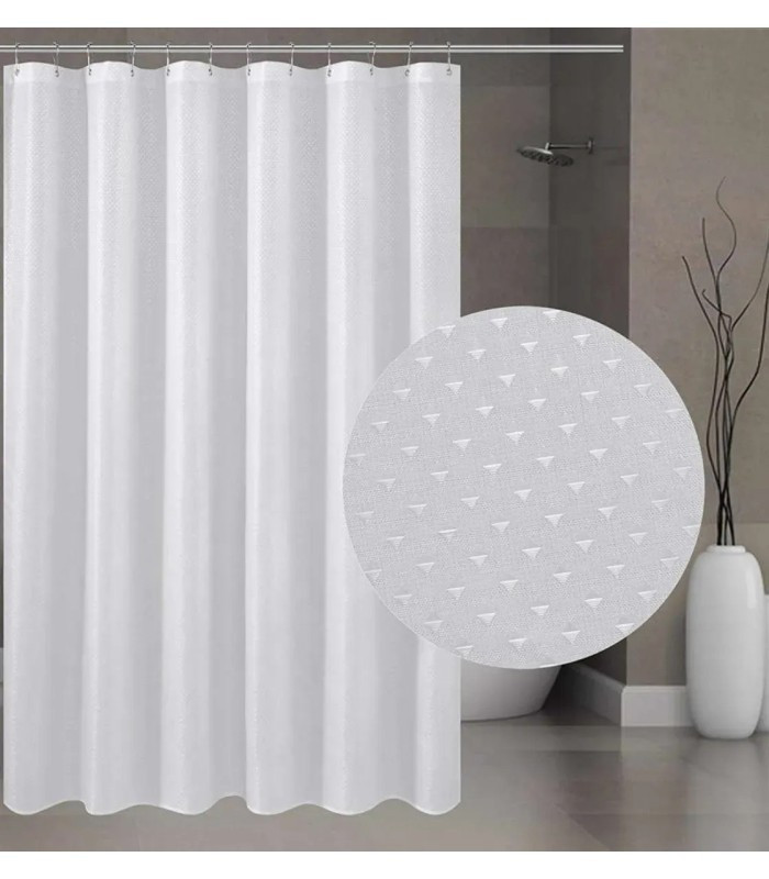 CORTINA DE TELA P/BAÑO 180x180CM