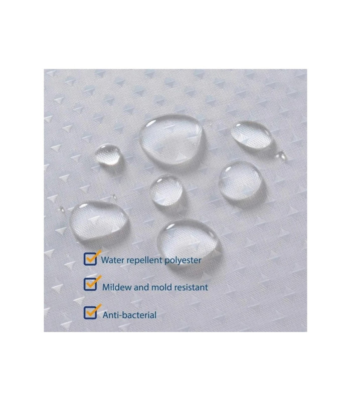 CORTINA DE TELA P/BAÑO 180x180CM