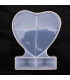 Molde de silicona corazon con base 14.7x13.6cm