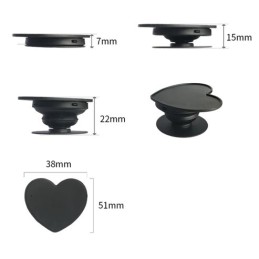Soporte smartphone corazon negro