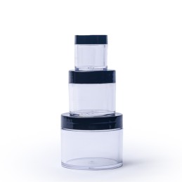 Pote plastico transparente 60g