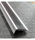 PERFIL ESCALON C/GOMA ANTIDESLIZANTE ALUMINIO 2.50MTx5CM