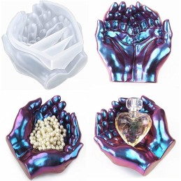 Molde de silicona mano 3D 15x15.7cm