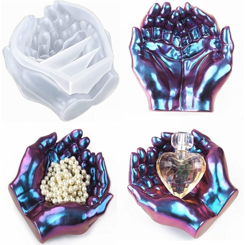 Molde de silicona mano 3D 15x15.7cm
