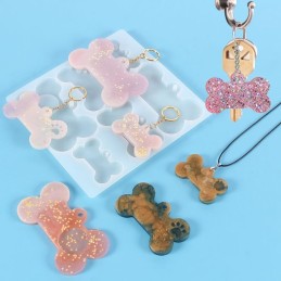Molde de silicona 6 placas de huesos 20x21cm
