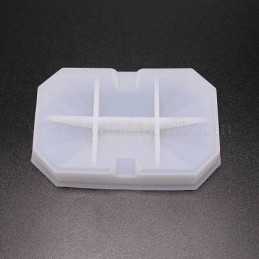 Molde de silicona jabonera 13x8.5x2cm