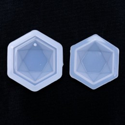 Molde de silicona dije geometrico 40x40mm