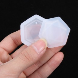 Molde de silicona dije geometrico 40x40mm