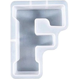 Molde de silicona letra F 165x130x20mm