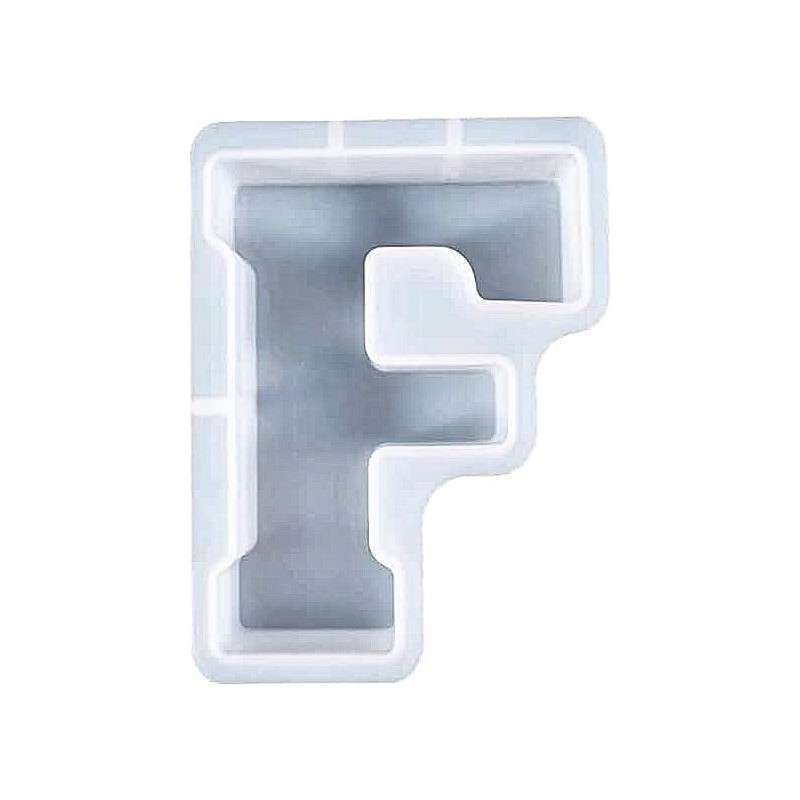 Molde de silicona letra F 165x130x20mm