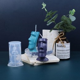 Molde de silicona moai 80x50mm