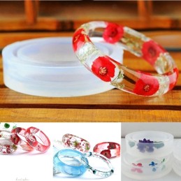 Molde de silicona pulsera liso 62mm